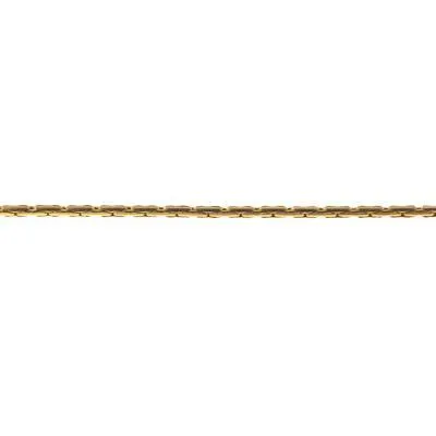 0.7mm Satin Hamilton Gold Plated Beading Chain, by the Foot