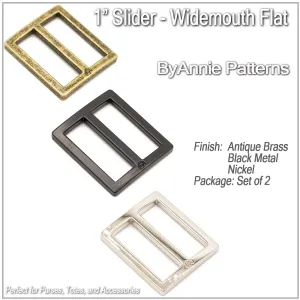 1" Slider - Widemouth - Flat (Set of Two)