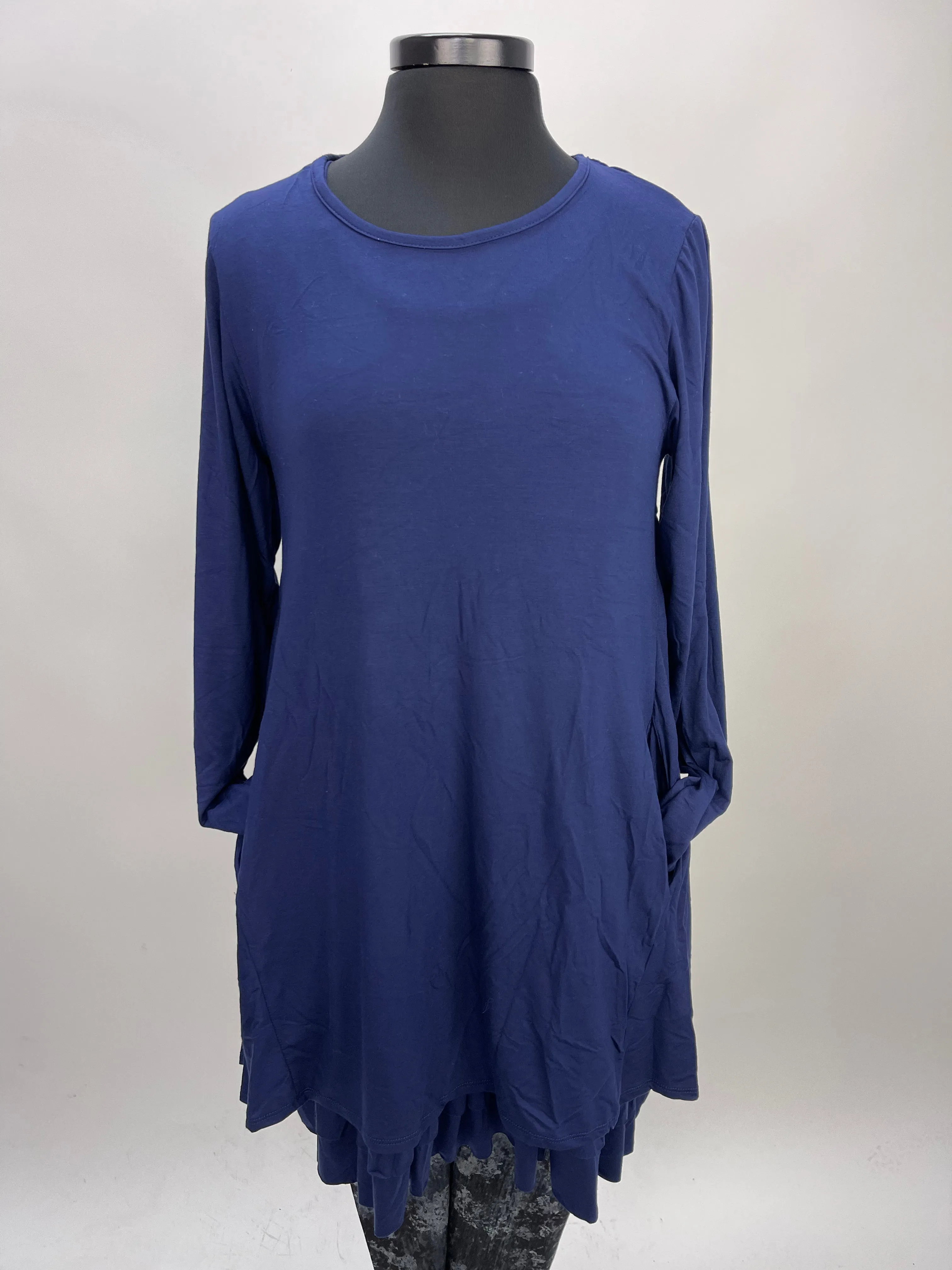 2AM Long Sleeves Tunic - Blueberry