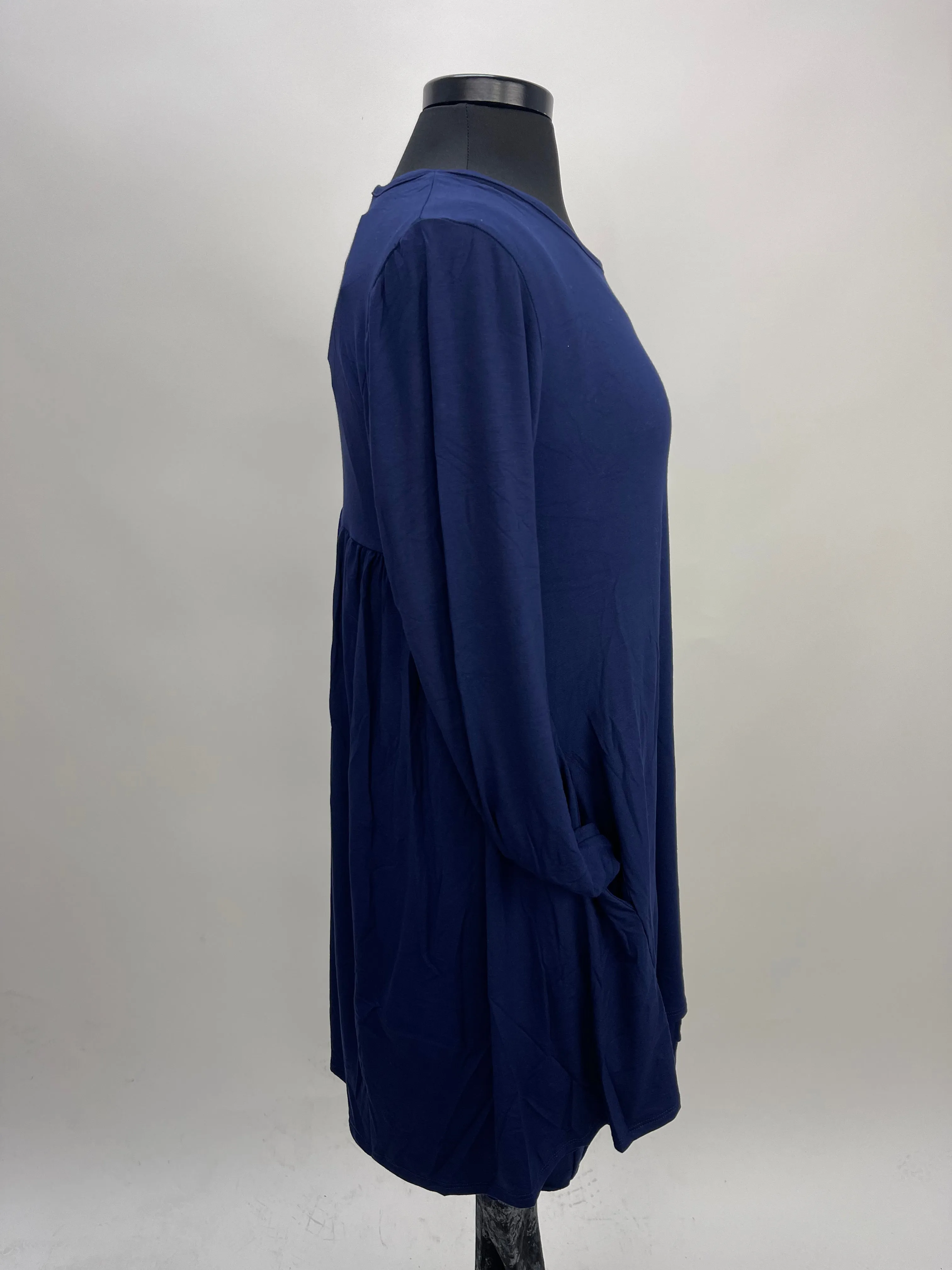 2AM Long Sleeves Tunic - Blueberry