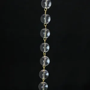 39" Clear Uniform Smooth Round Bead Chain