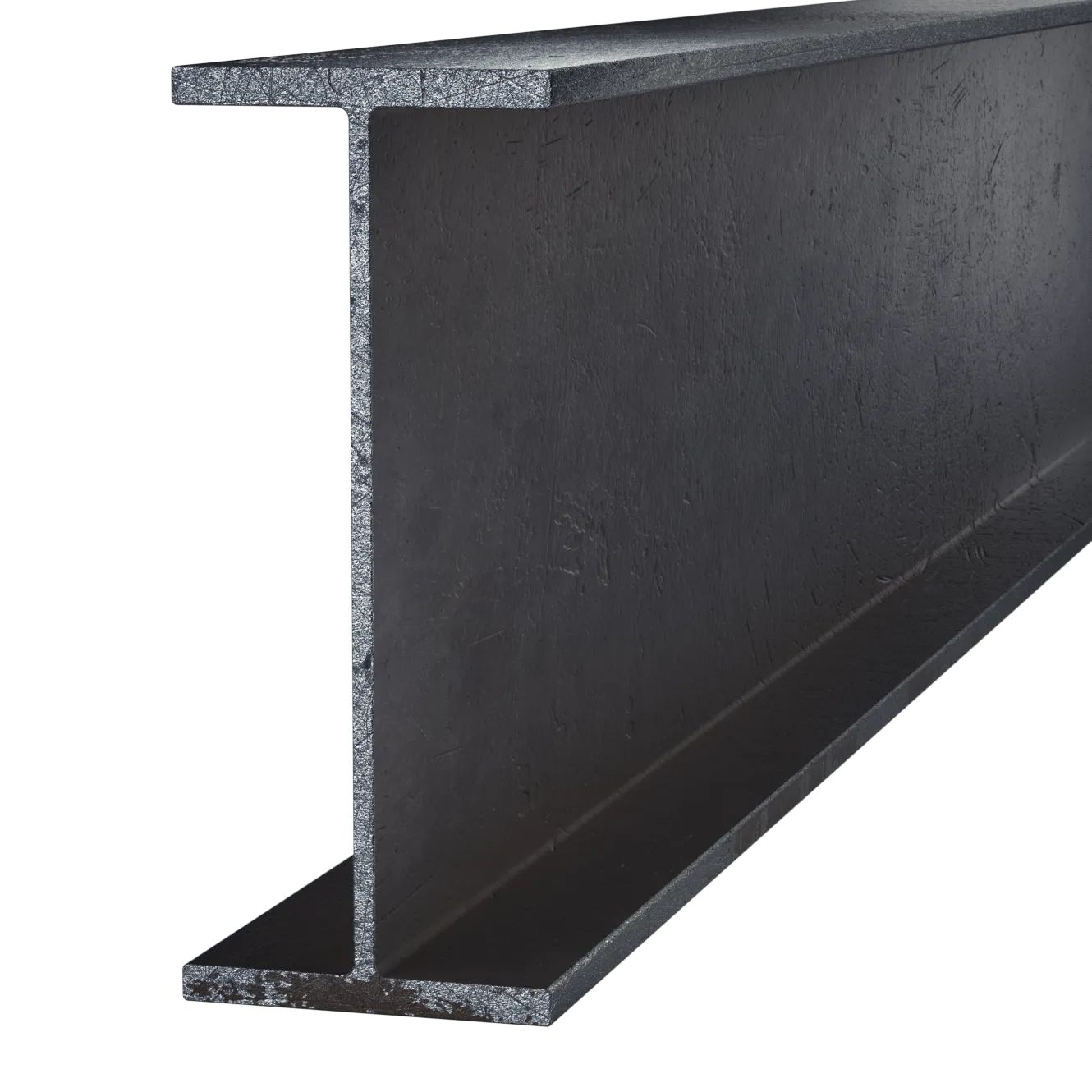 Black Steel Wide Flange Beam