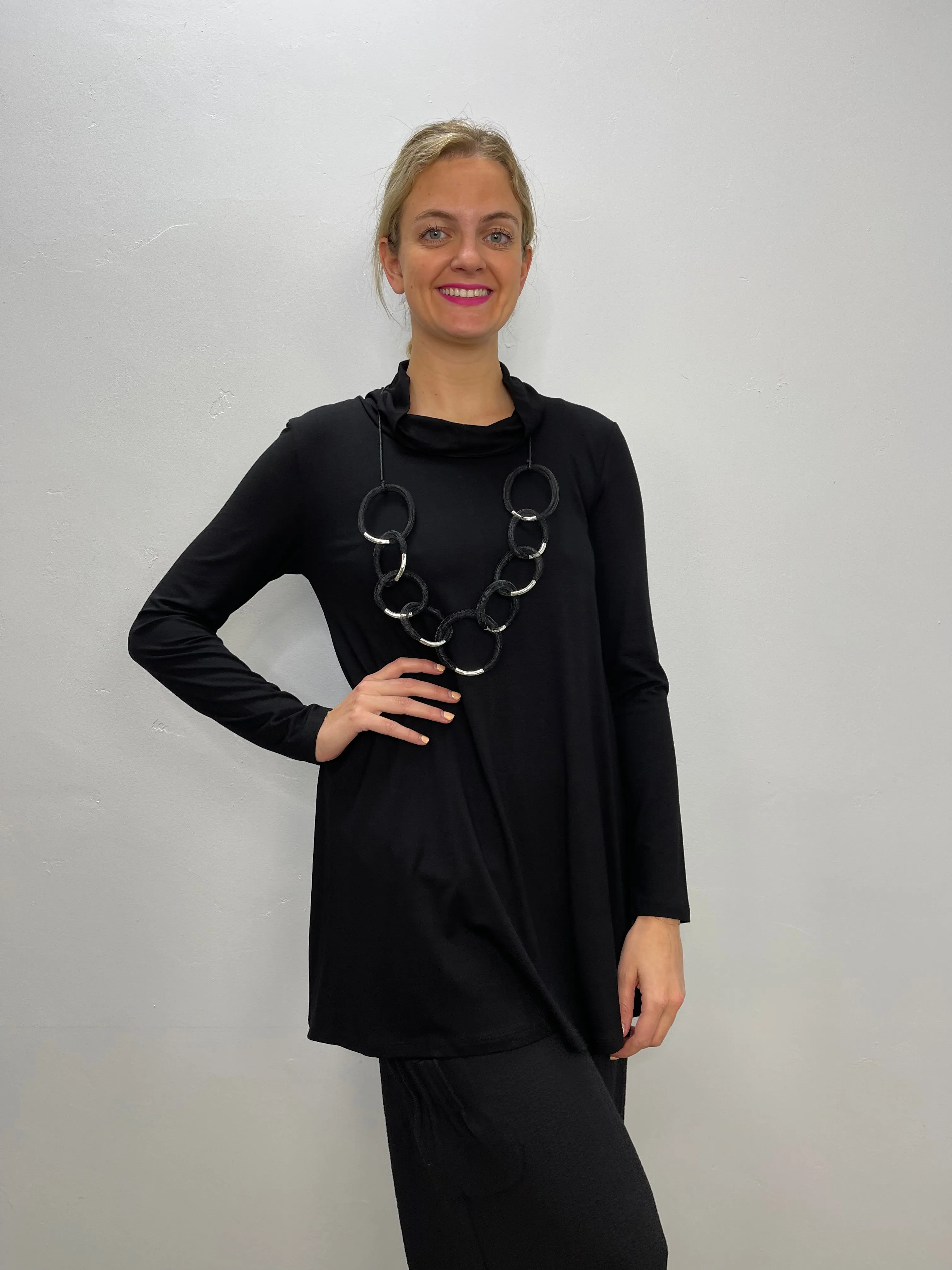 Black Tencel Janesse Tunic