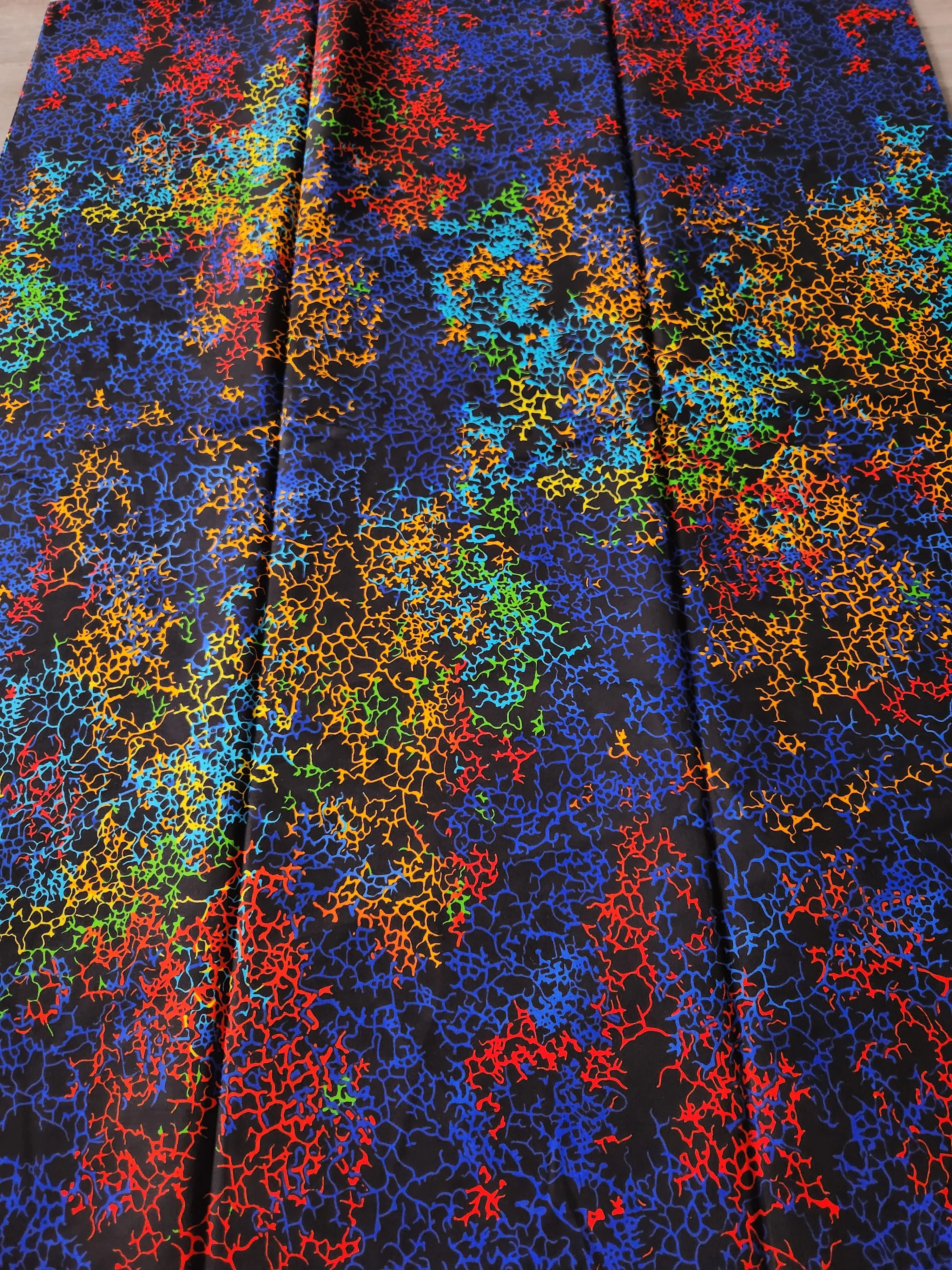 Blue African Print Fabric, Ankara Fabric, AF101