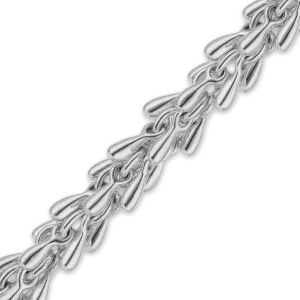 Bulk / Spooled Handmade Fancy Ring Ring Chain in Sterling Silver (4.90 mm)