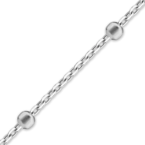 Bulk / Spooled Rolo Stud (Satellite) Chain in Sterling Silver (1.30 mm)