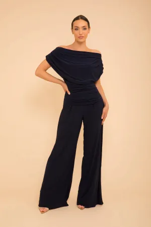 CARBON JERSEY JUMPSUIT (NAVY) CURVE