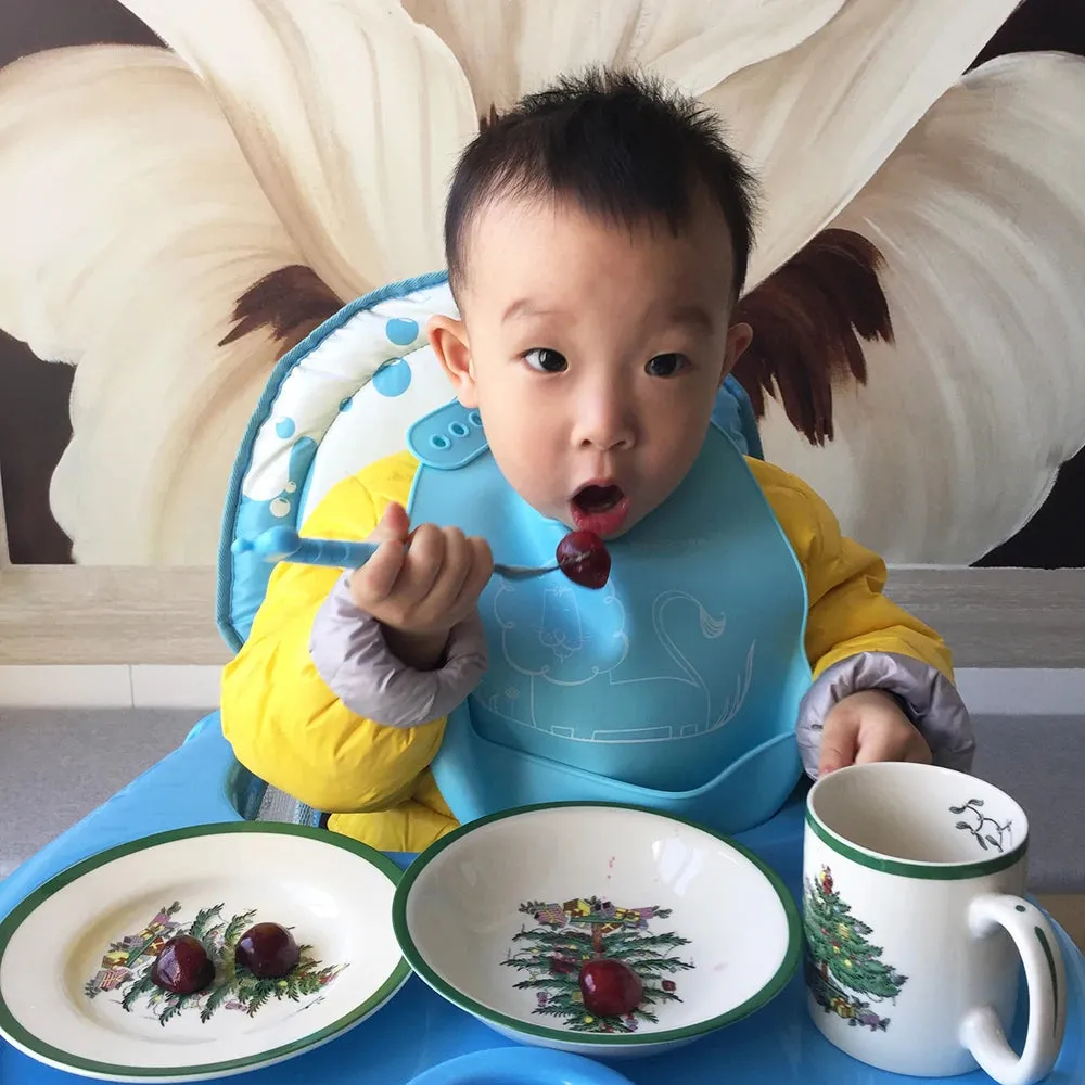 Christmas Tree Dinner Set for Children, Dinnerware Set, Food Tableware, Christmas Gift, Drop Shipping, 3 Pcs per Set