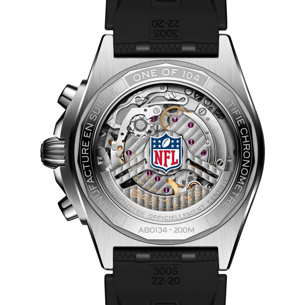 Chronomat B01 NFL Cincinnati Bengals Limited Edition, 42mm on Rubber Strap