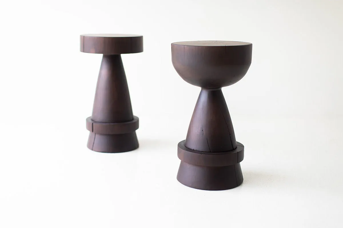 Counter Stool in Walnut - The Boca Uno - 1824