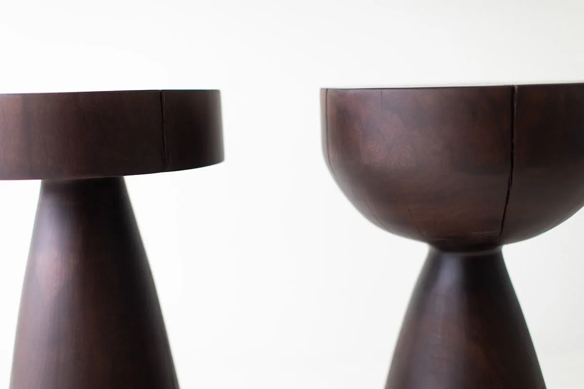 Counter Stool in Walnut - The Boca Uno - 1824