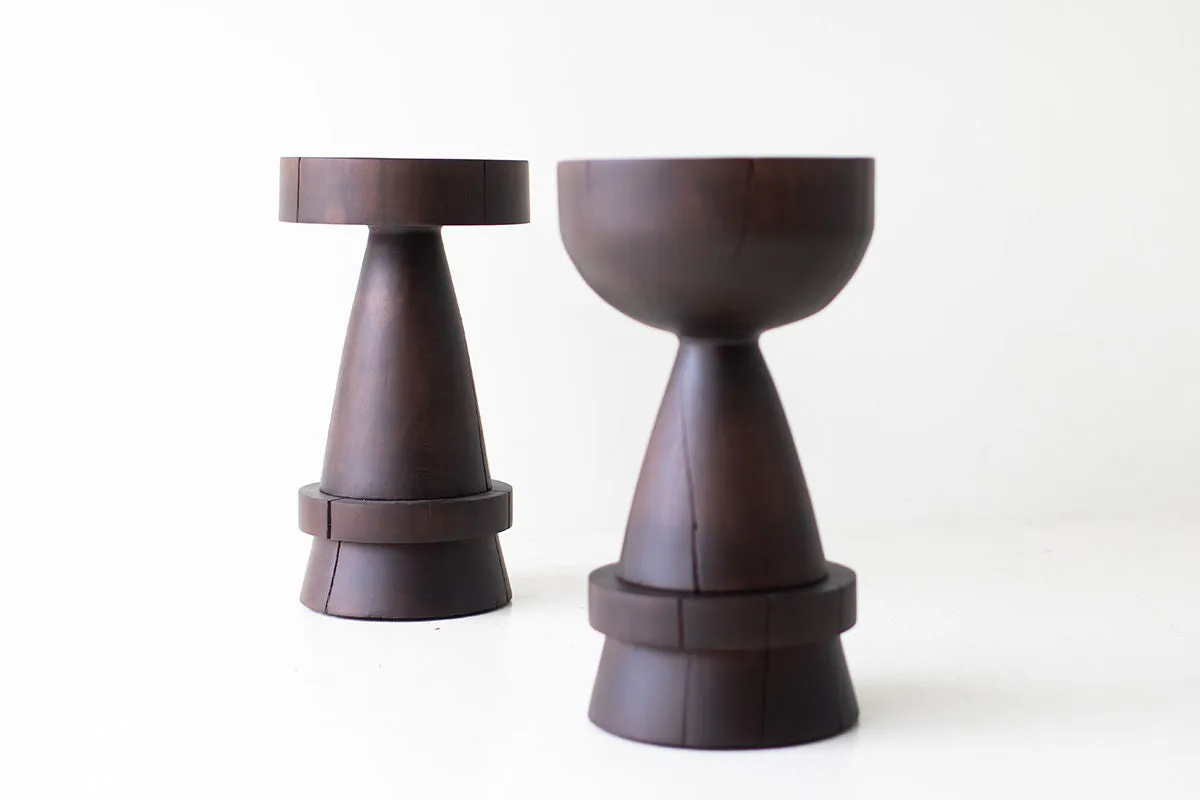 Counter Stool in Walnut - The Boca Uno - 1824