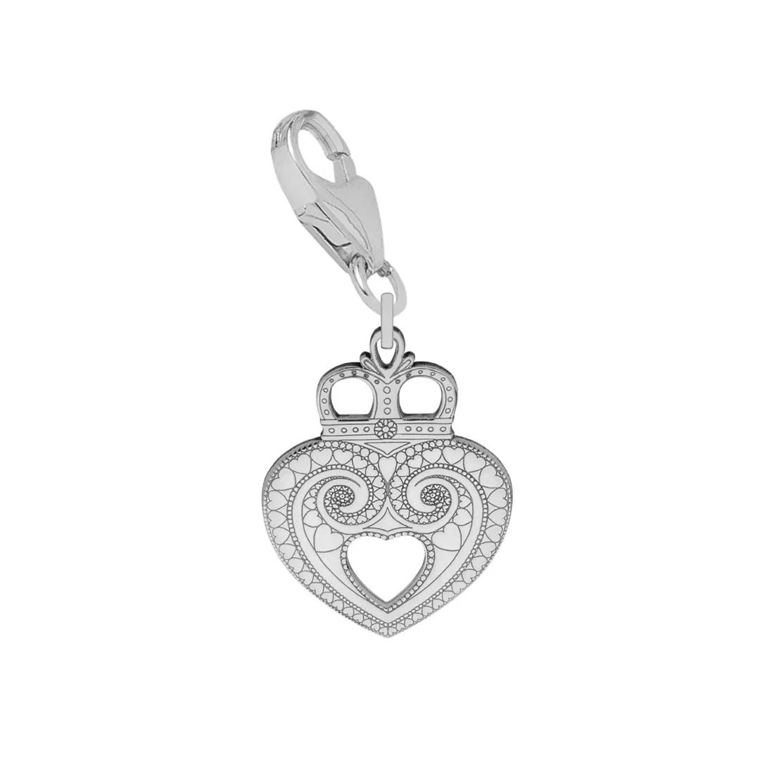 Crown Heart Charm