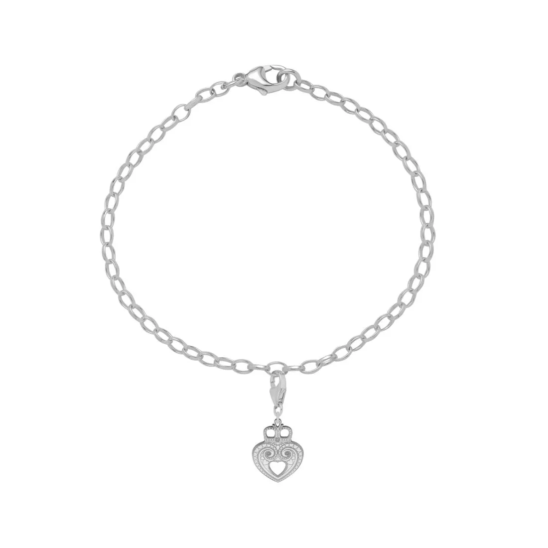 Crown Heart Charm