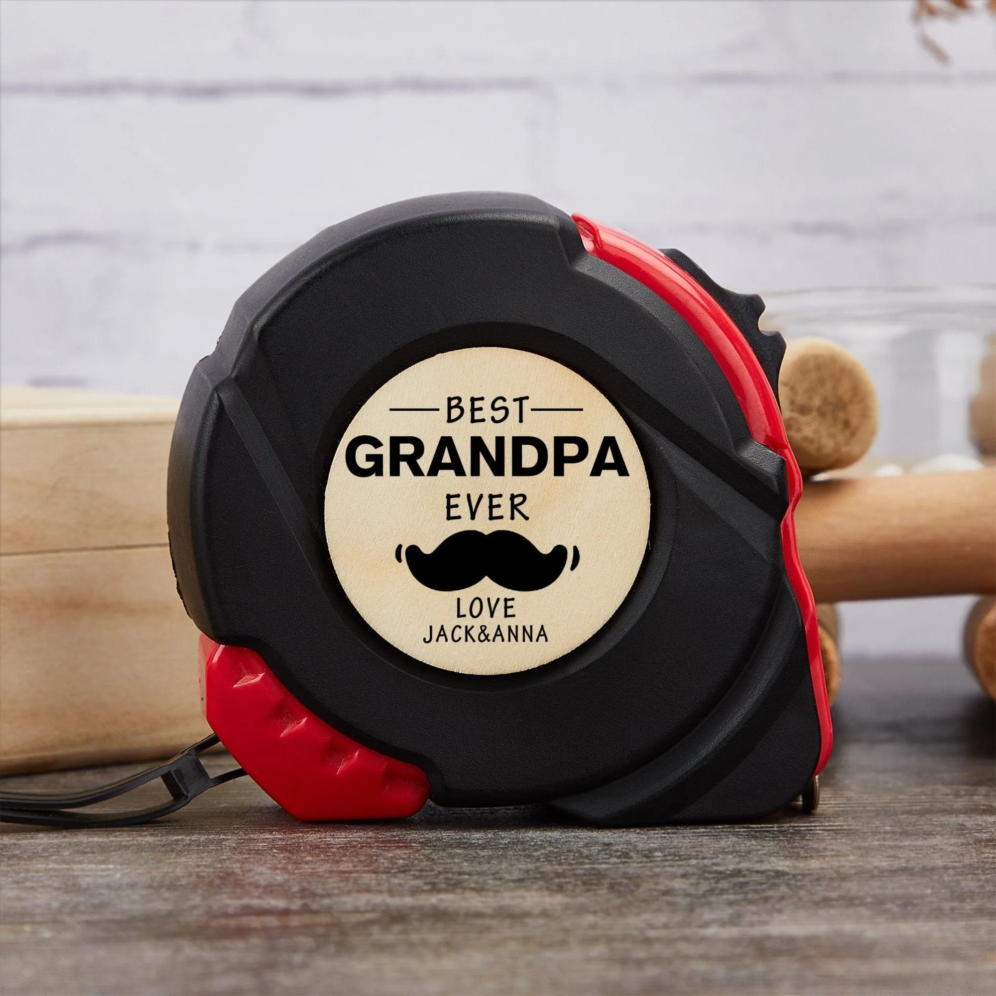 Custom Appellation&Name Tape Measure 24.6 ft Father's Day Gift Personalized Gifts for Dad Grandpa Best Dad Ever