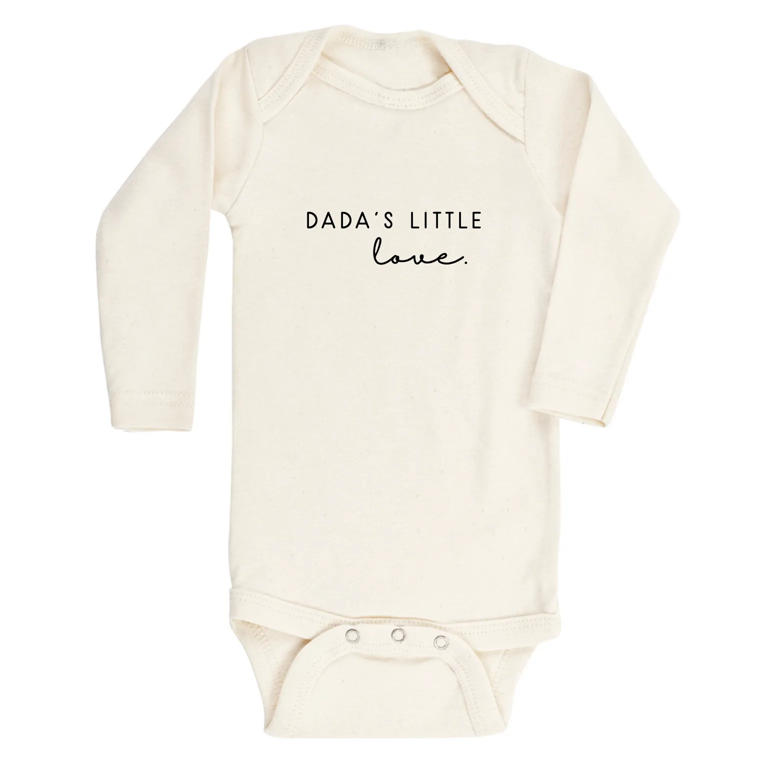 Dada's Little Love - Long Sleeve Organic Bodysuit