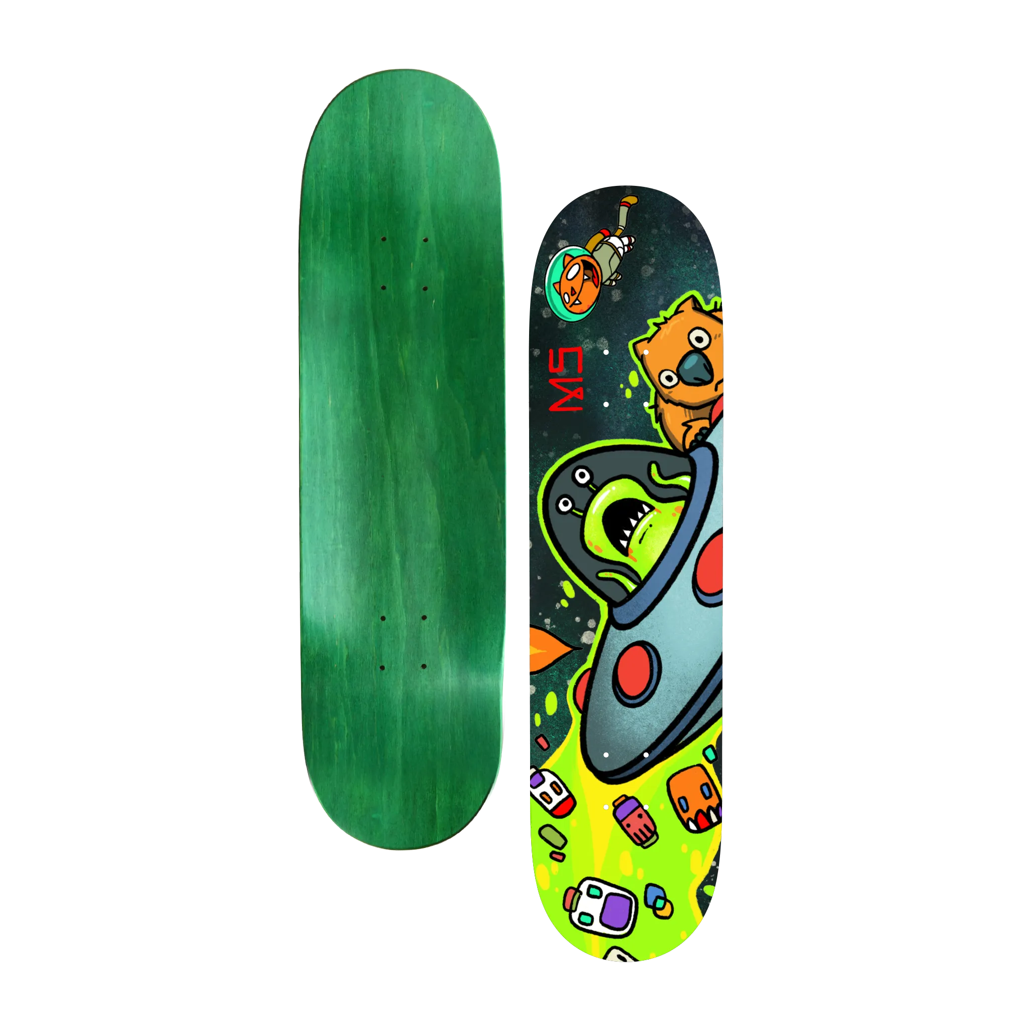 DF V.3 Alien Skate Deck