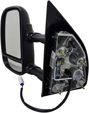 Dorman 955-363 Driver Side Power Door Mirror - Folding Compatible with Select Ford Models, Black