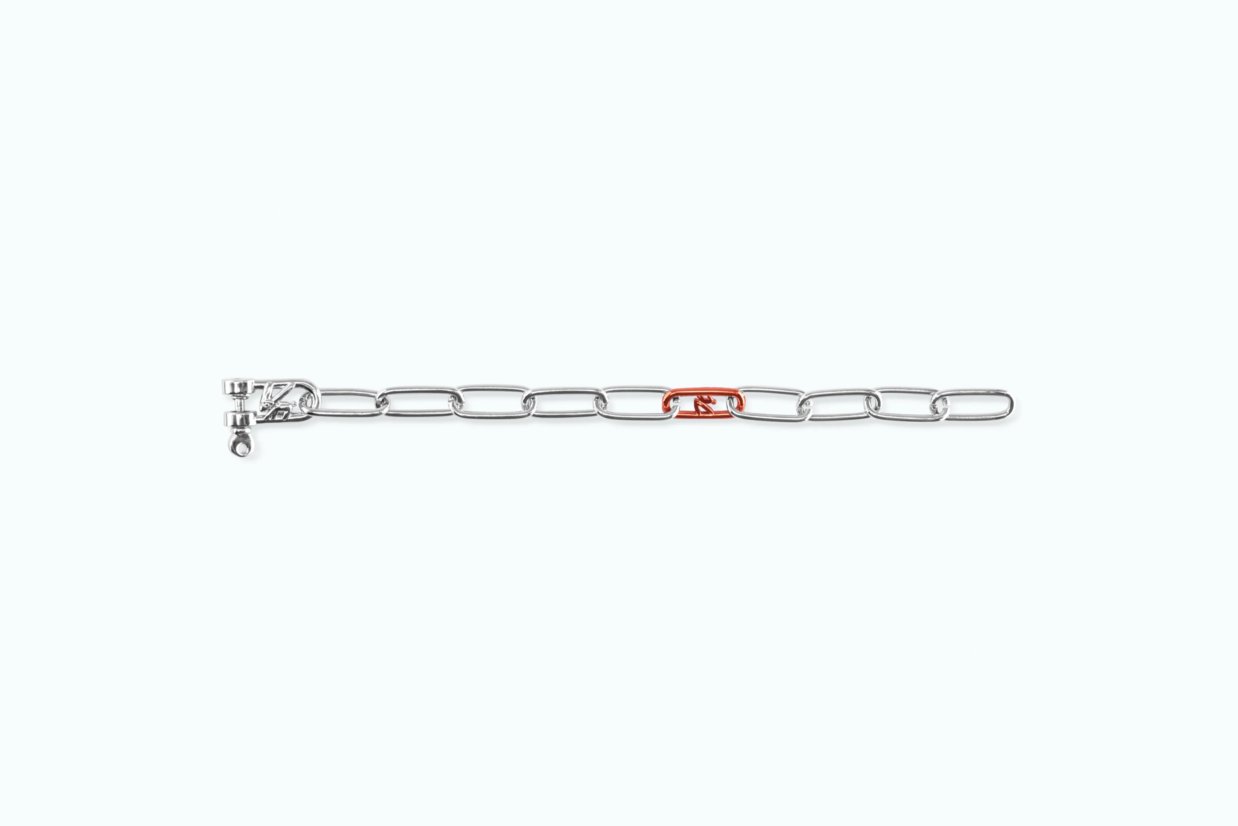 Electro Signature Chain Bracelet Silver Papaya