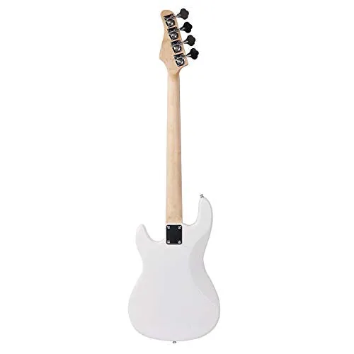 Exquisite Burning Fire Style Electric Bass Guitar White - Beginner Kits, Stylish Bass Guitar, Premium Quality & Affordable Musical Instrument