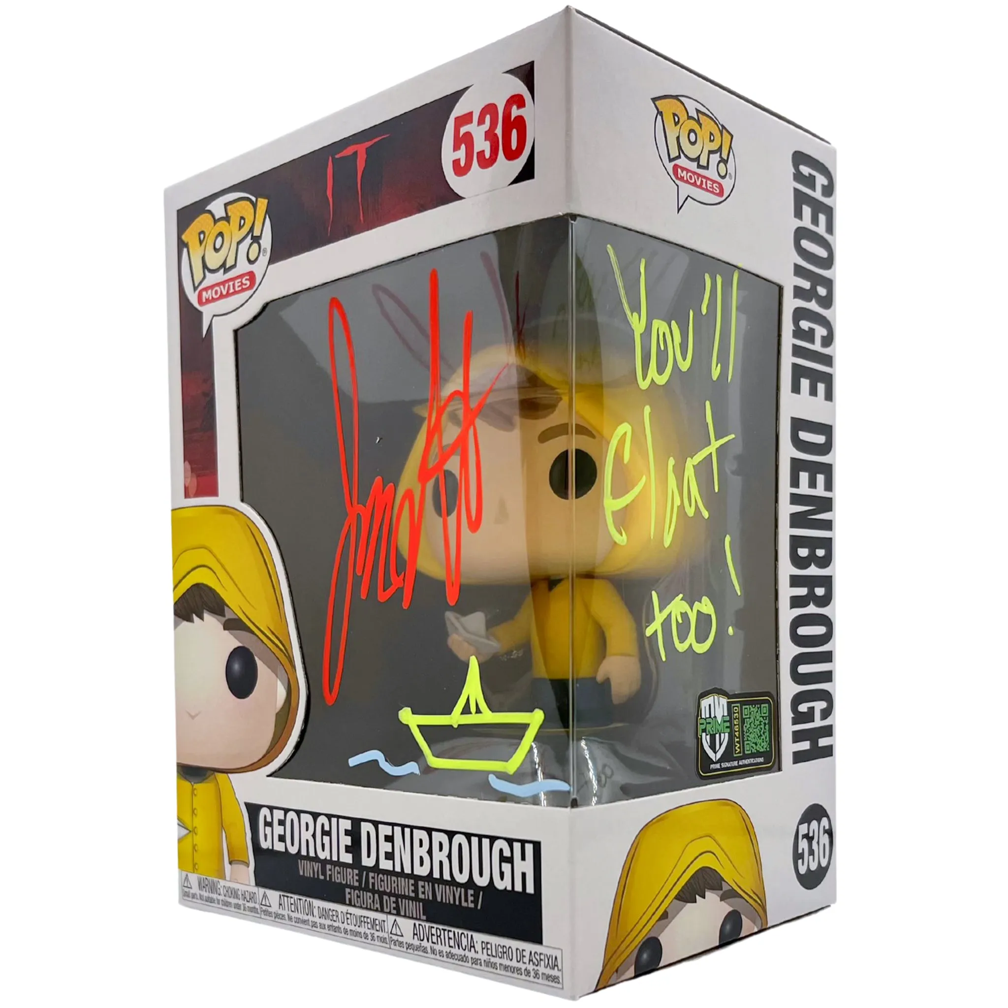 Funko POP! Georgie Denbrough IT #536 [Autographed]