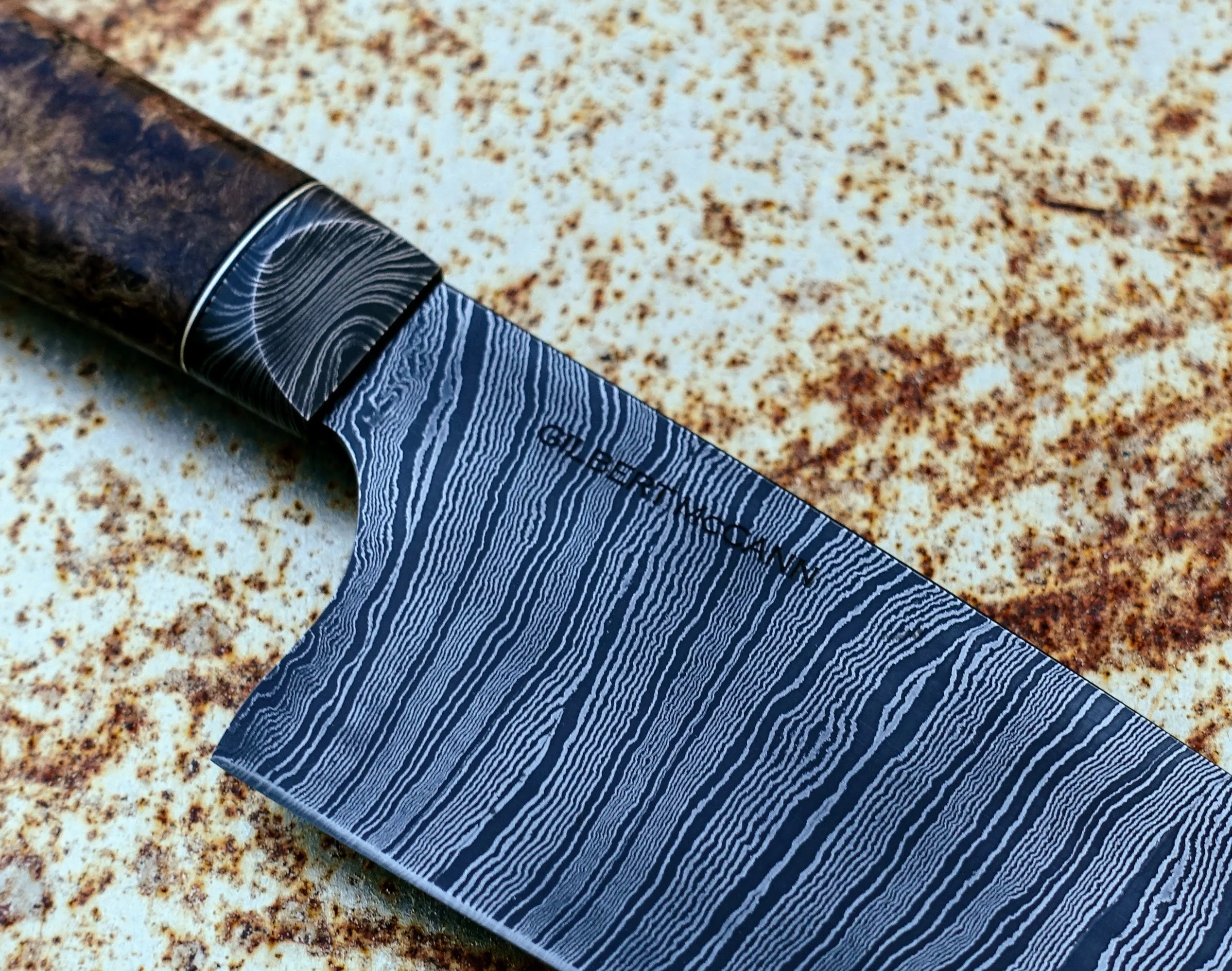 Gilbert McCann 210mm Mosiac Bolster Gyuto