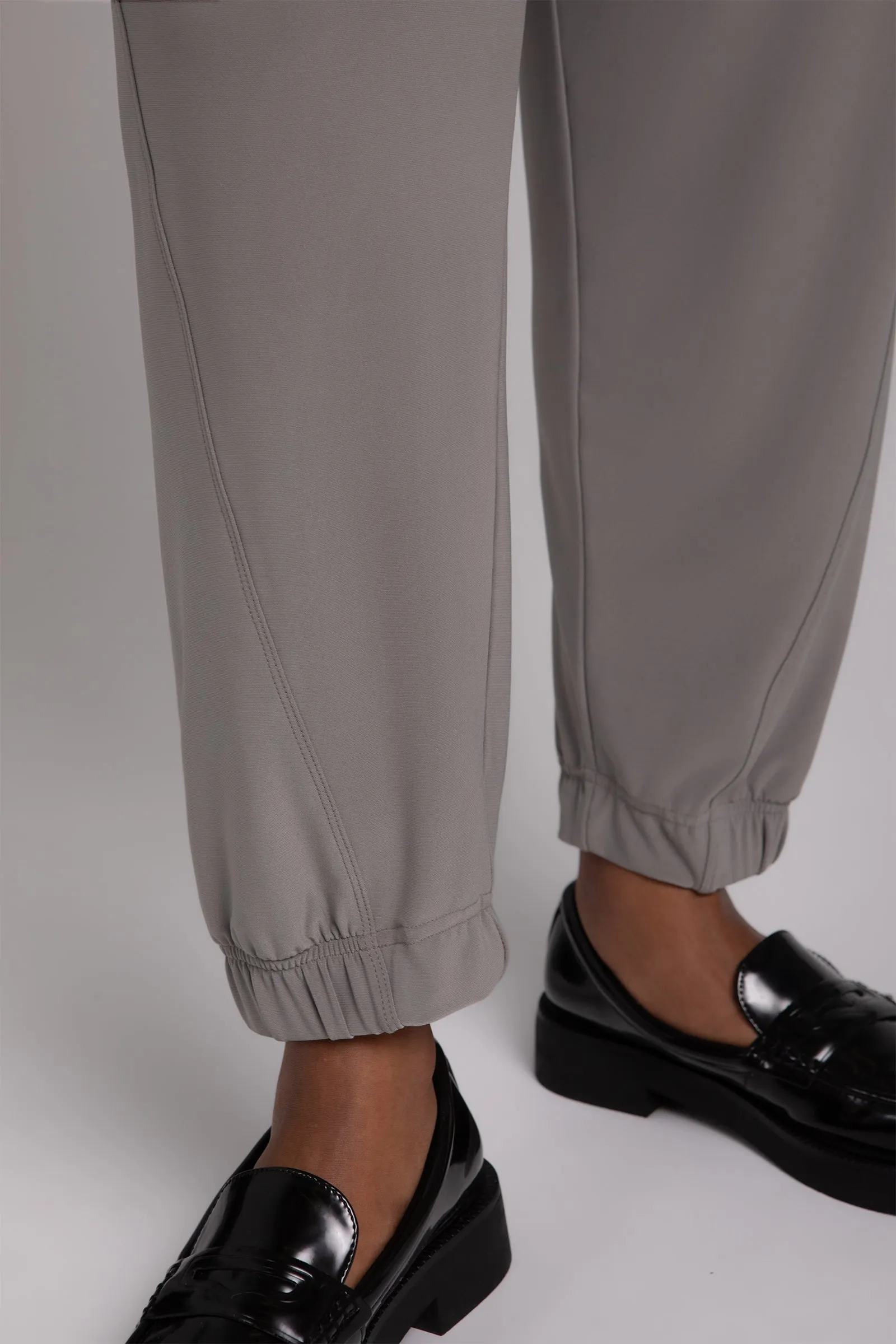 Half Cuff Jogger Pant | Taupe