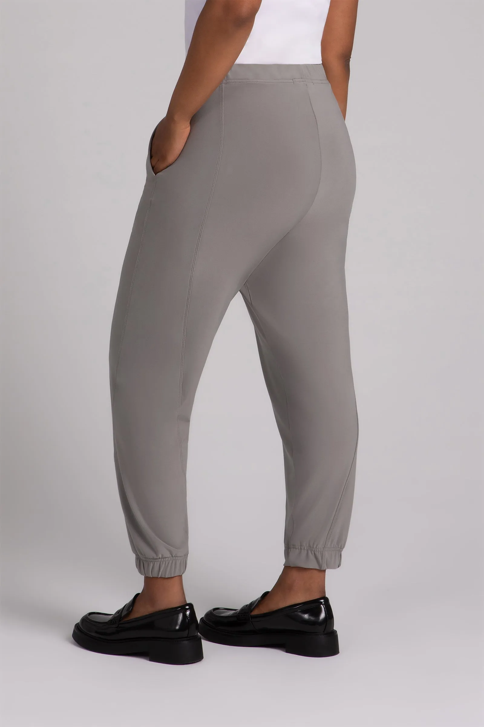 Half Cuff Jogger Pant | Taupe