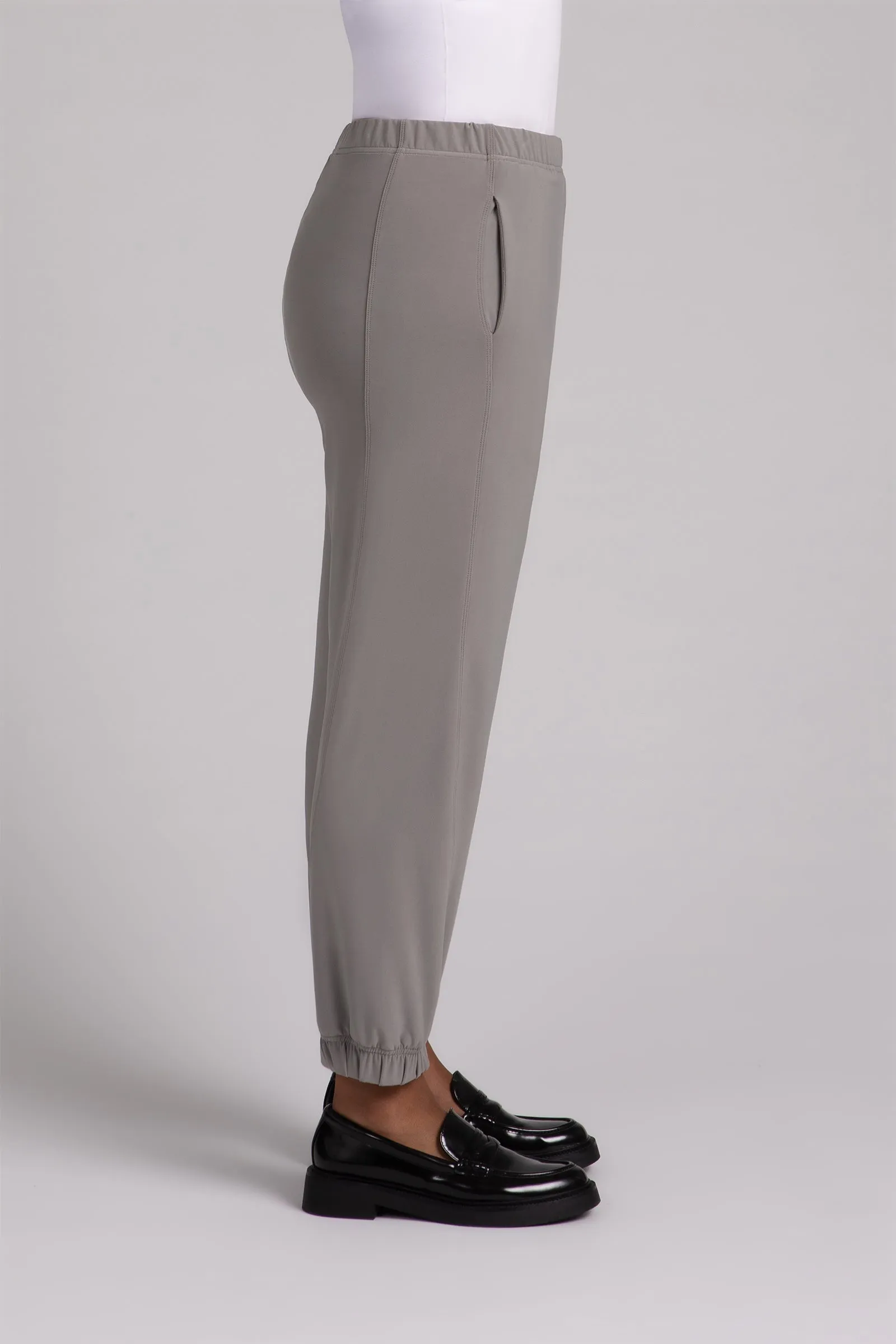 Half Cuff Jogger Pant | Taupe