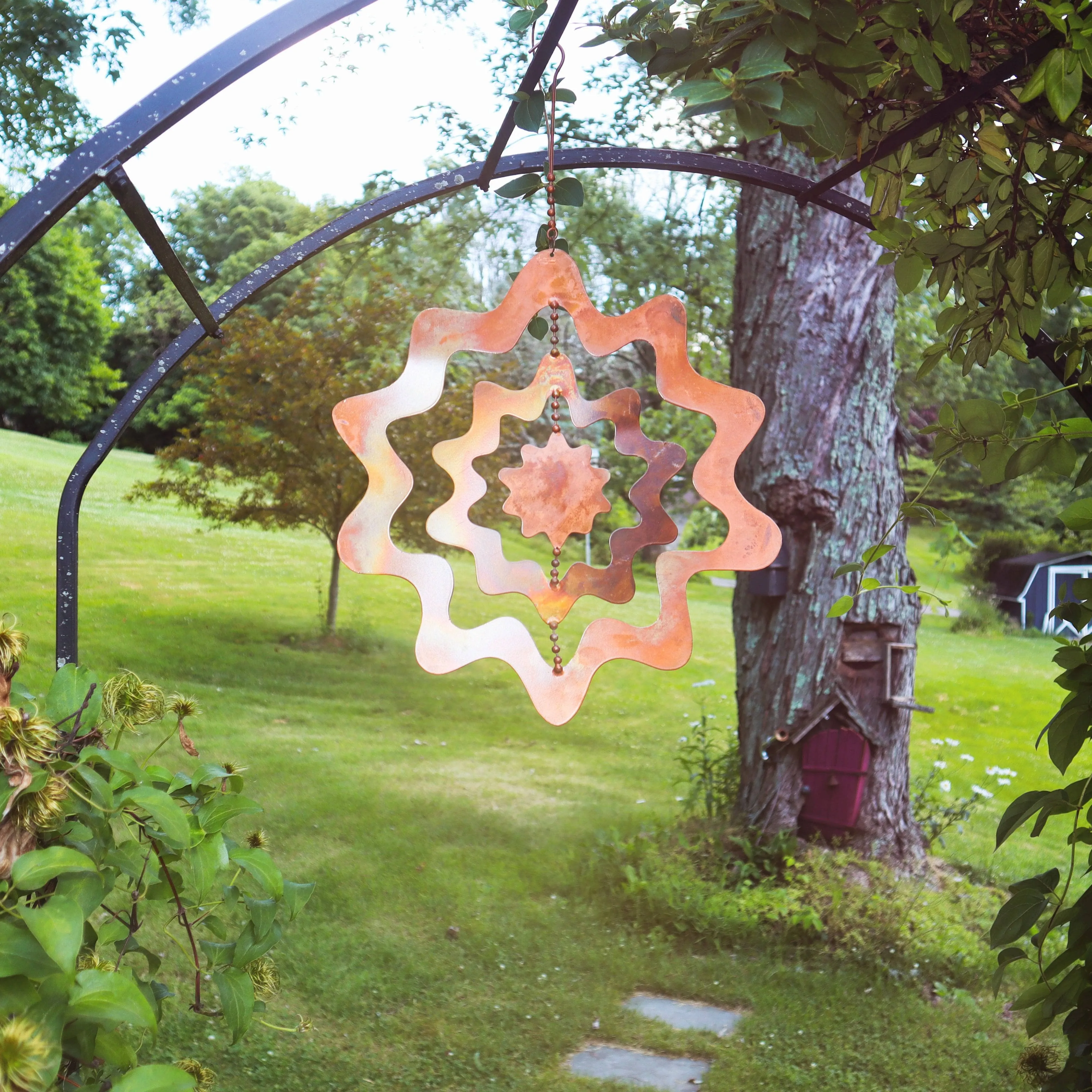 Hanging Sunburst Triple Spinner