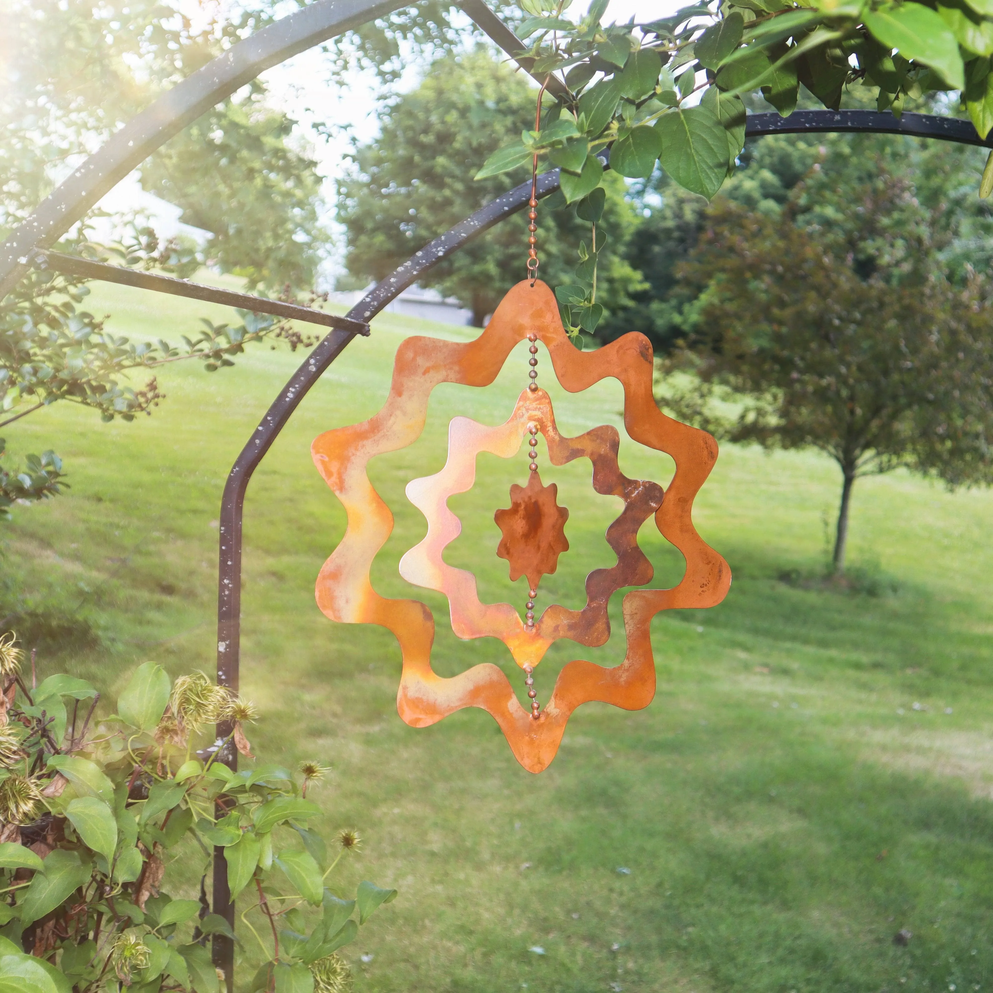 Hanging Sunburst Triple Spinner