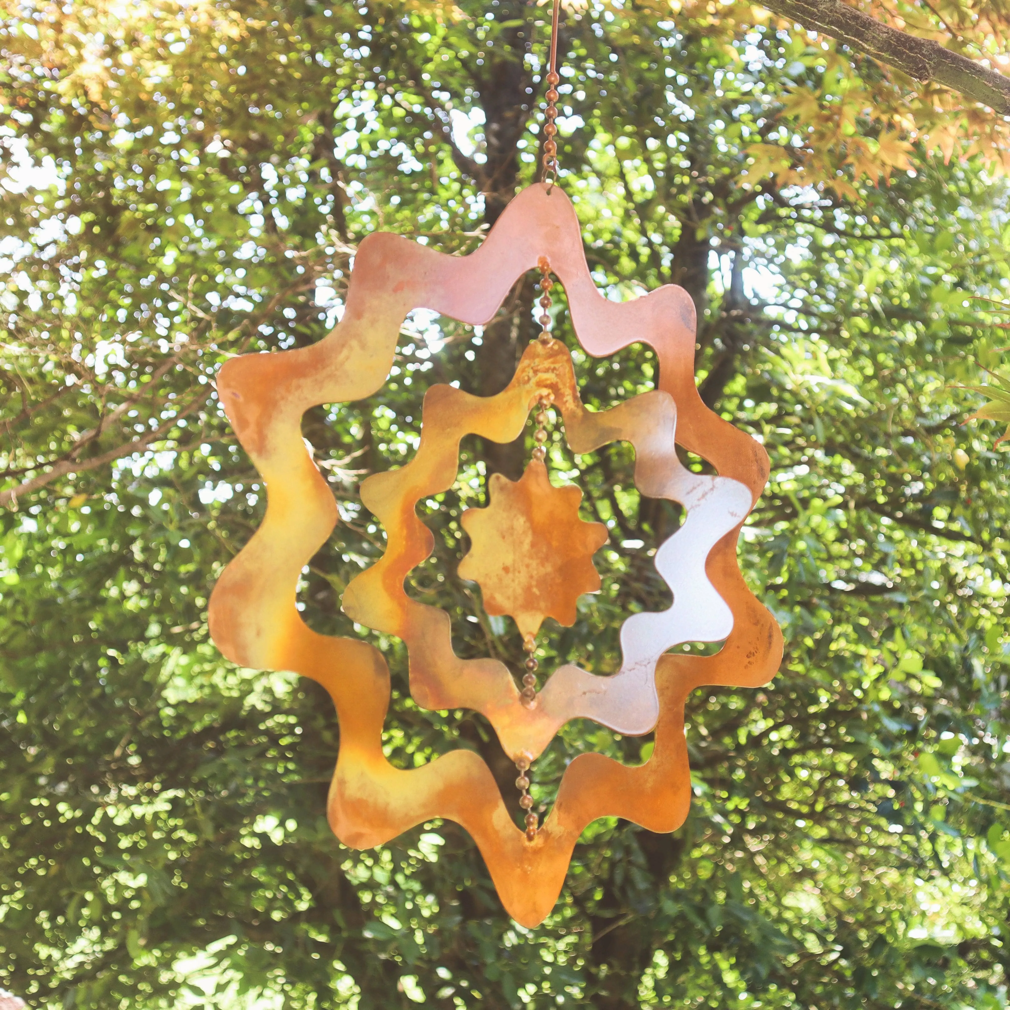 Hanging Sunburst Triple Spinner