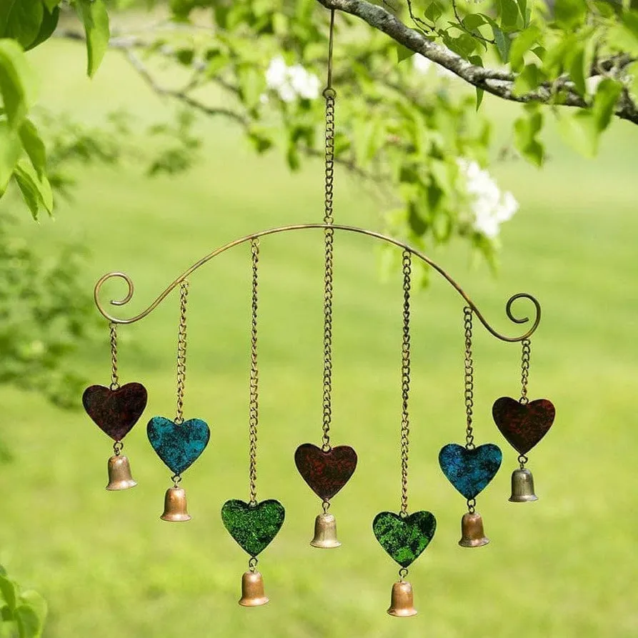 Hearts Multicolor Wind Chime