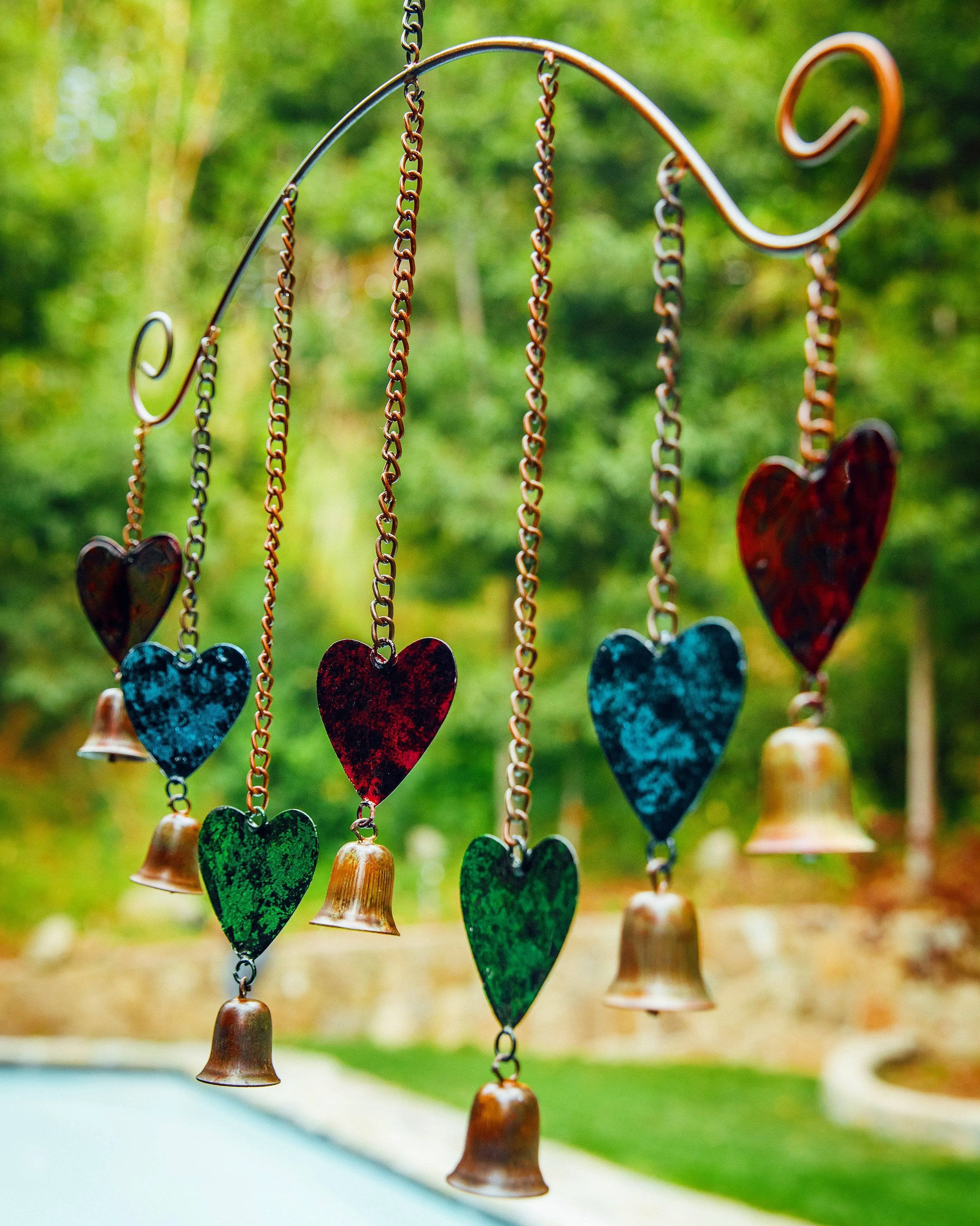 Hearts Multicolor Wind Chime