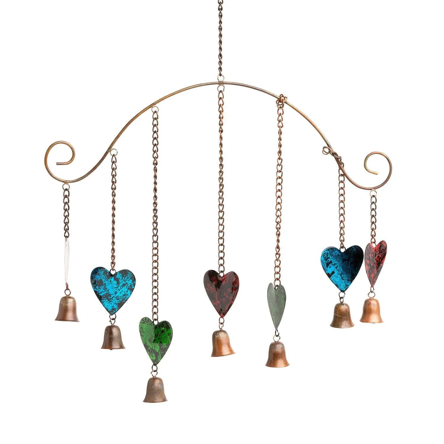 Hearts Multicolor Wind Chime