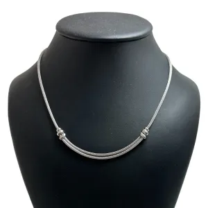 Italian 18k Gold White Gold Necklace