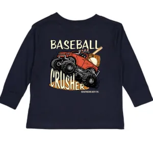 (LONG) Baseball Crusher Long Sleeve Kids Tee