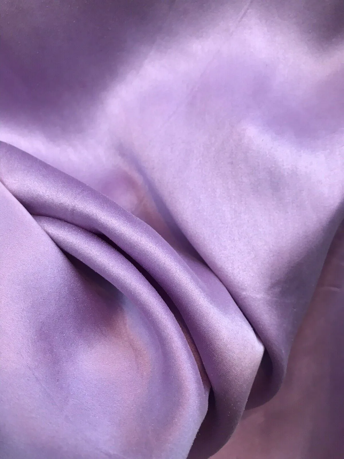 NEW Lavender Lilac Silk Stretch (Sueded) Sandwashed Charmeuse Fabric Sold by yard