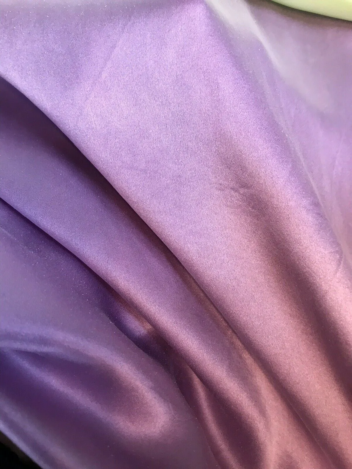 NEW Lavender Lilac Silk Stretch (Sueded) Sandwashed Charmeuse Fabric Sold by yard