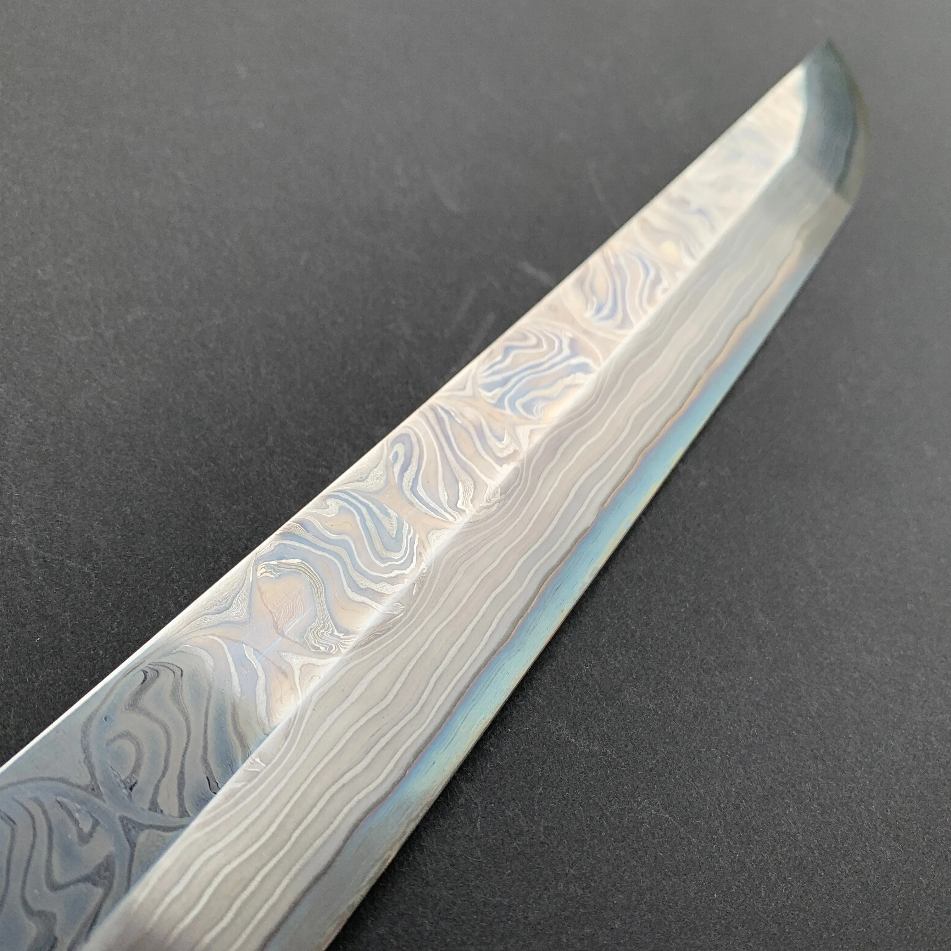 Sakimaru Yanagiba knife, Aogami 2 Carbon Steel, Damascus finish - Nigara