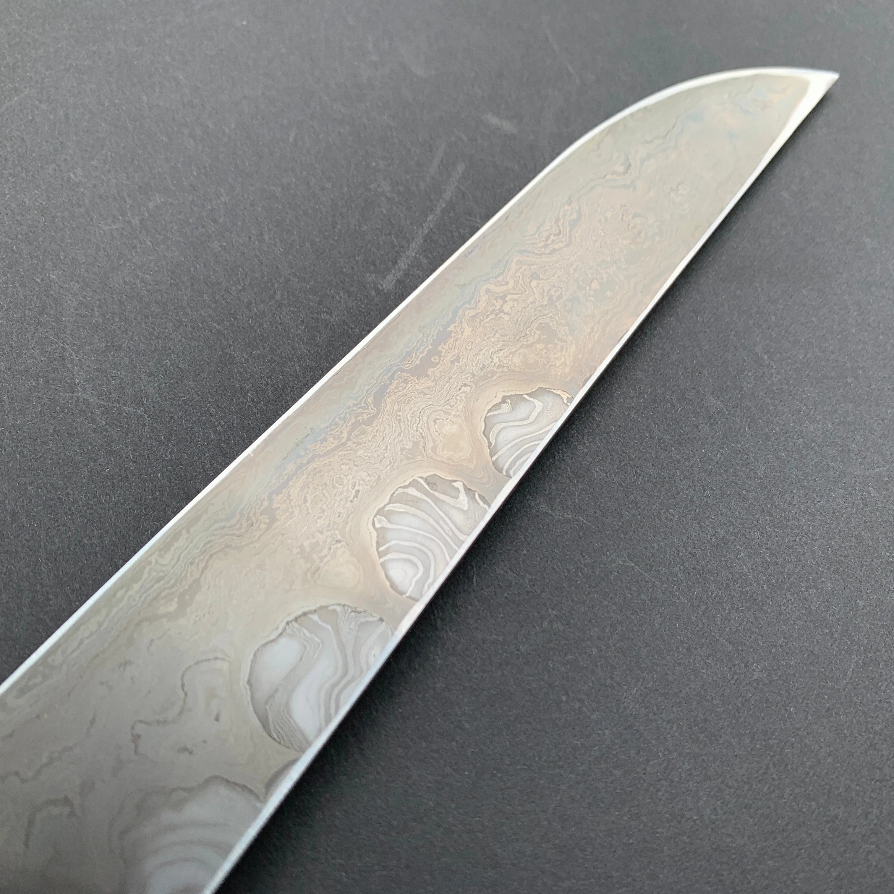 Sakimaru Yanagiba knife, Aogami 2 Carbon Steel, Damascus finish - Nigara