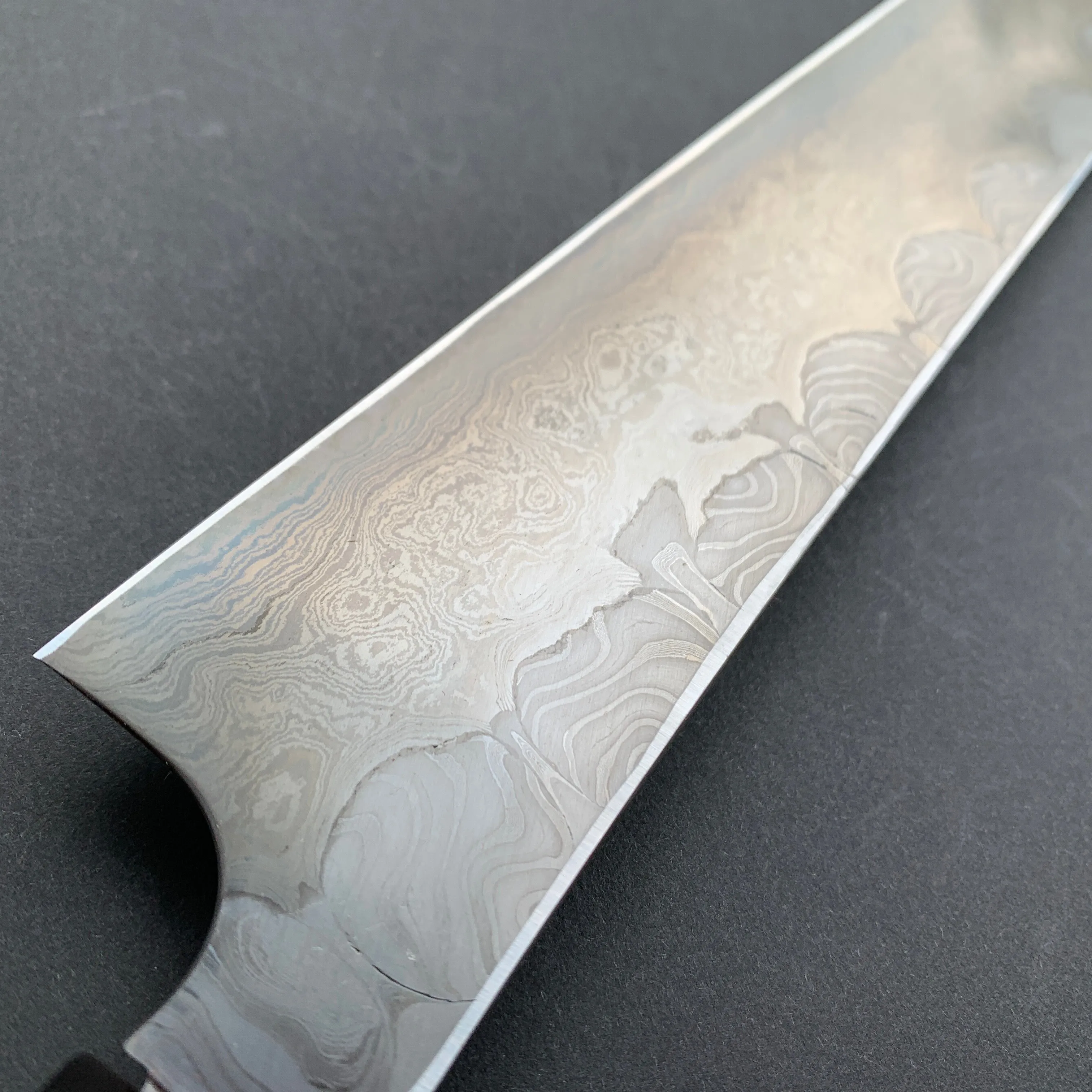 Sakimaru Yanagiba knife, Aogami 2 Carbon Steel, Damascus finish - Nigara