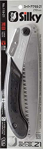 Silky Super Accel 119-21 Professional Series Folding Landscaping Hand Saw Large Teeth 210mm (Pack of 2)