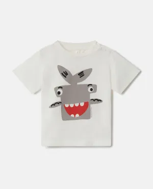 Stella McCartney baby Boy SS Tee with Hammer Shark Print