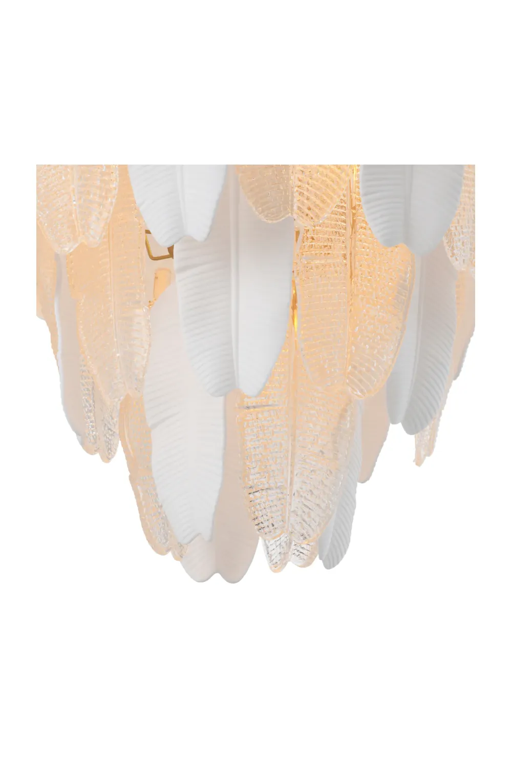 Textured Glass Layered Chandelier | Eichholtz Saint Lucia