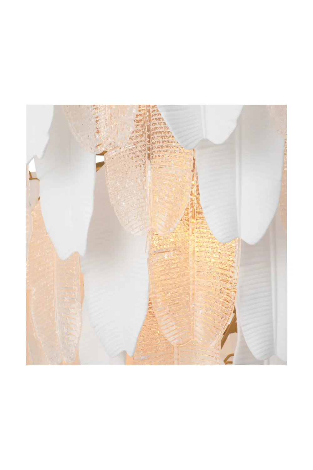 Textured Glass Layered Chandelier | Eichholtz Saint Lucia