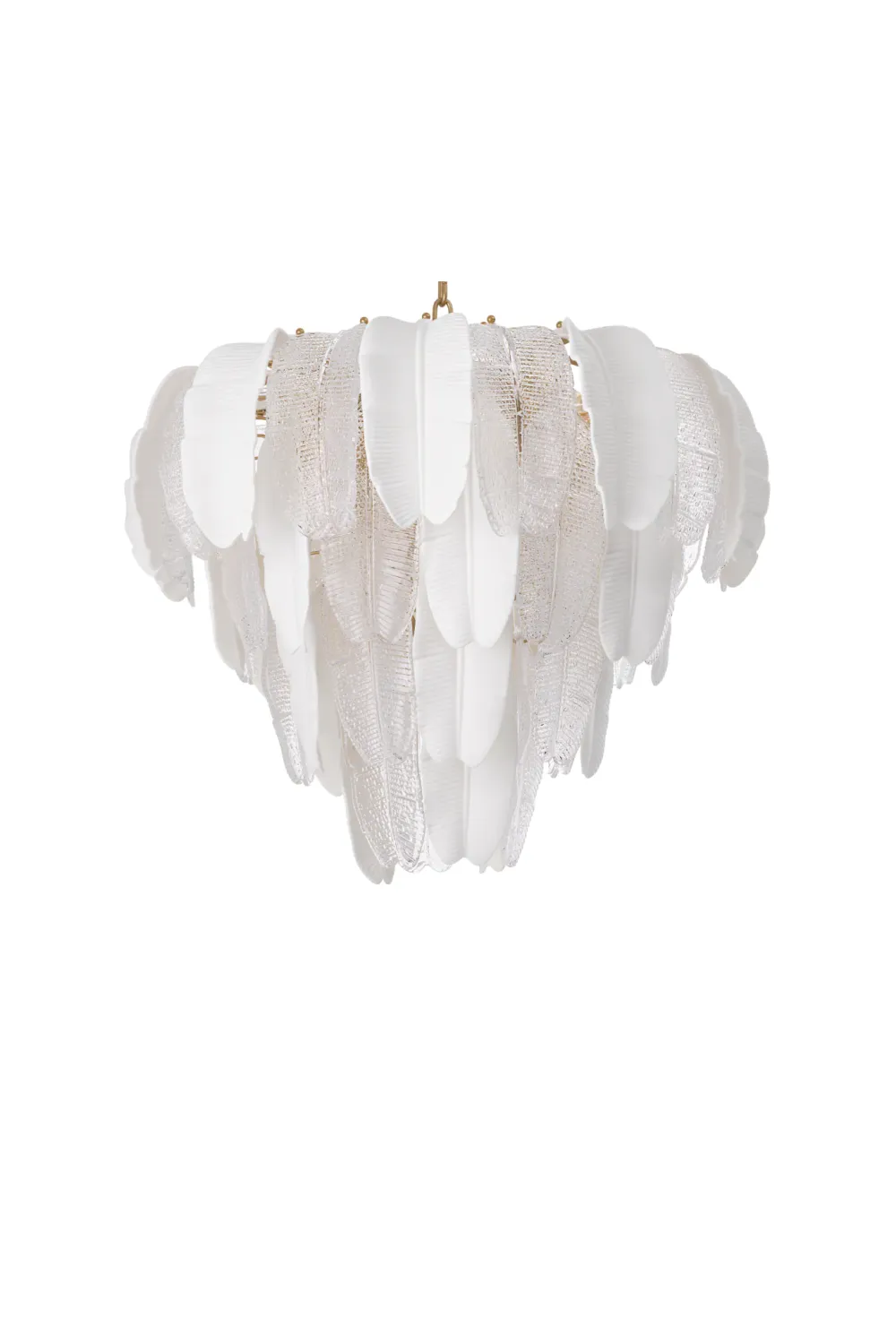 Textured Glass Layered Chandelier | Eichholtz Saint Lucia