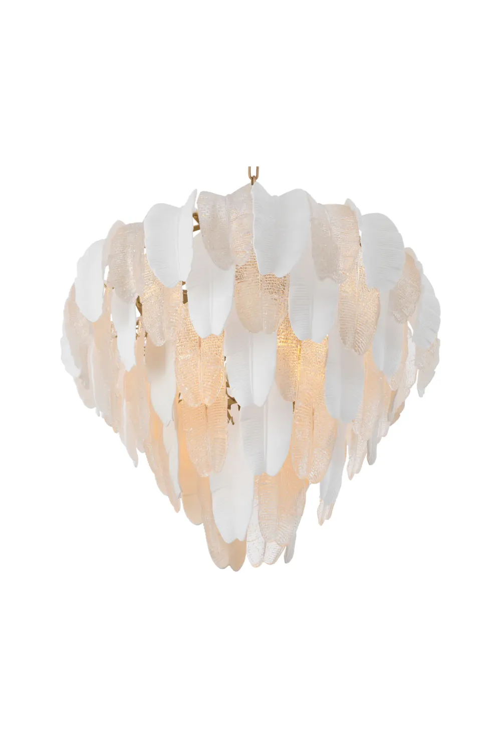 Textured Glass Layered Chandelier | Eichholtz Saint Lucia