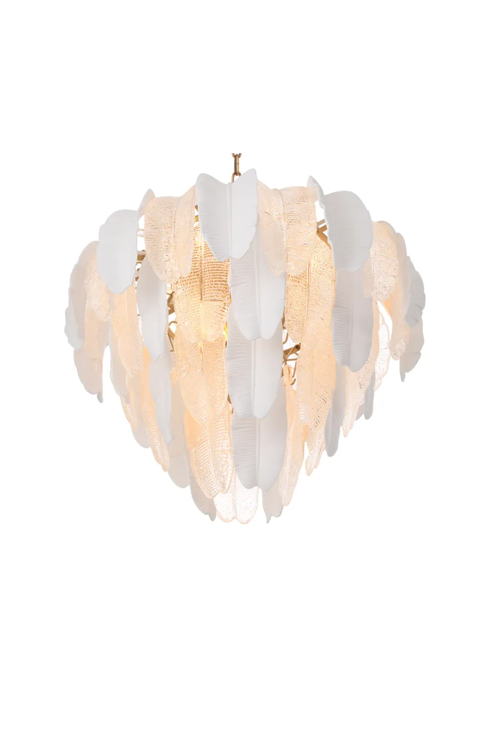 Textured Glass Layered Chandelier | Eichholtz Saint Lucia