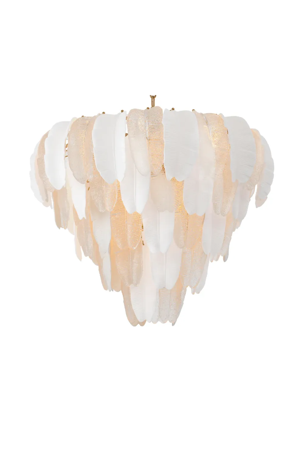 Textured Glass Layered Chandelier | Eichholtz Saint Lucia